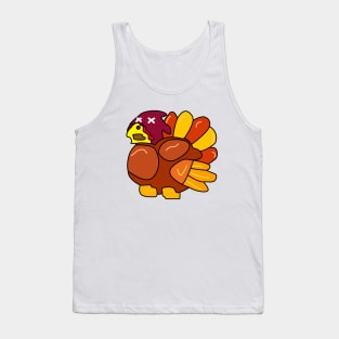 Chicken Turkey (a dead eyes and facing the left side) - Thanksgiving Tank Top